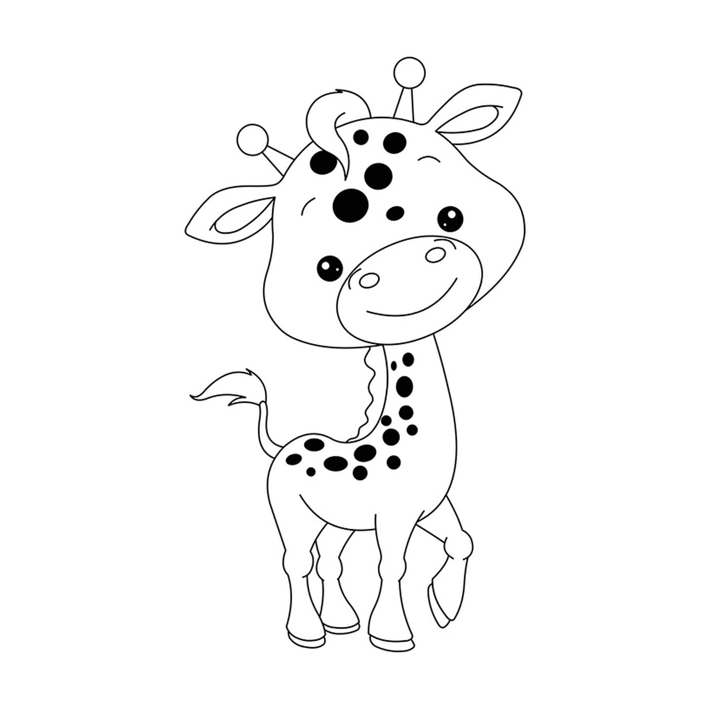  Un bebé jirafa 