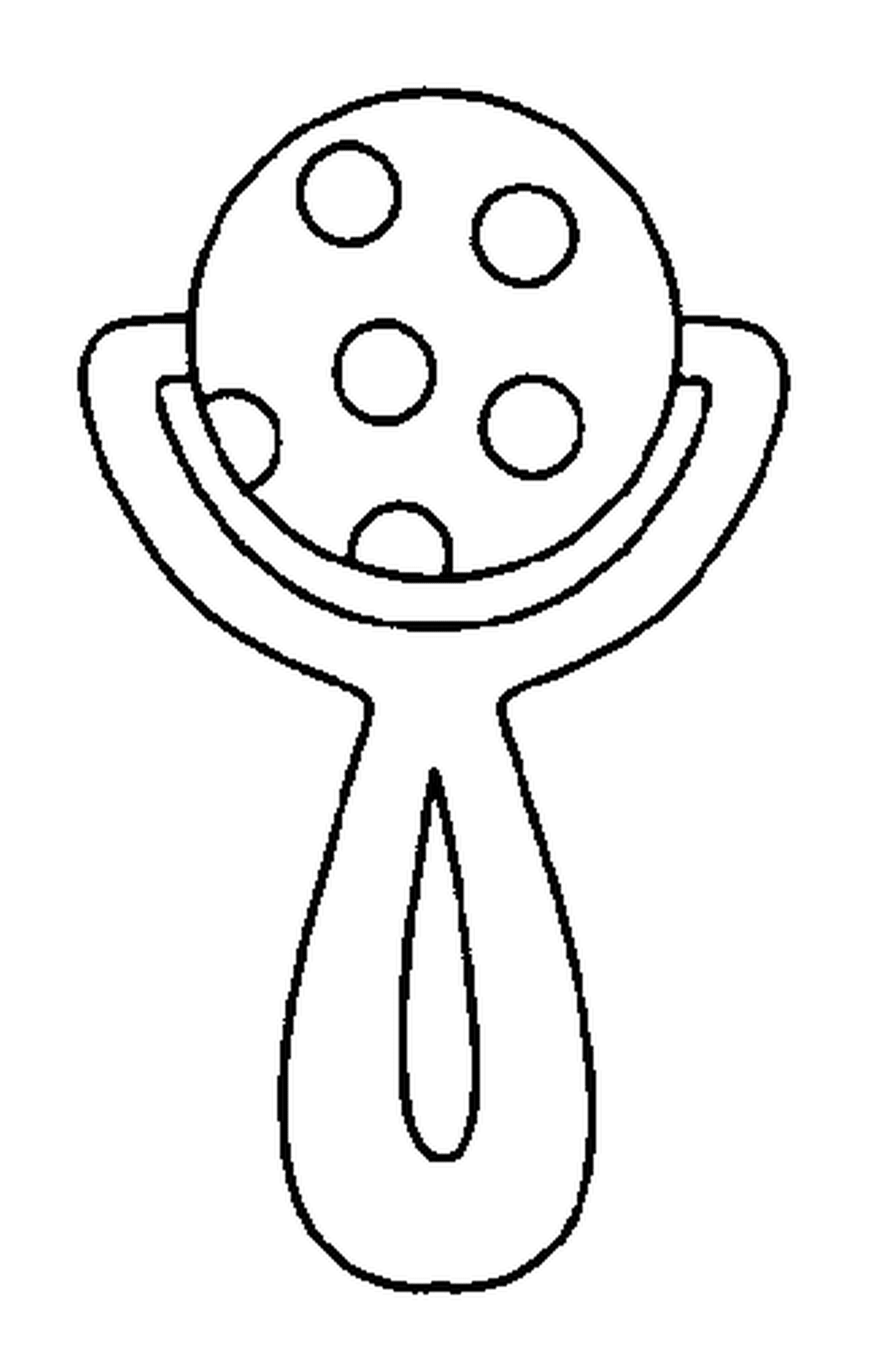  A person holding a rattle 