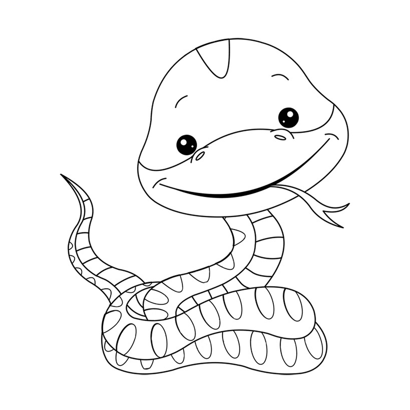  Невинная новорожденная змея 