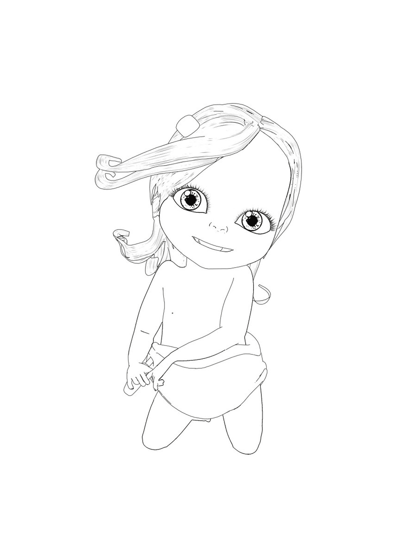  Little Lily in diaper 