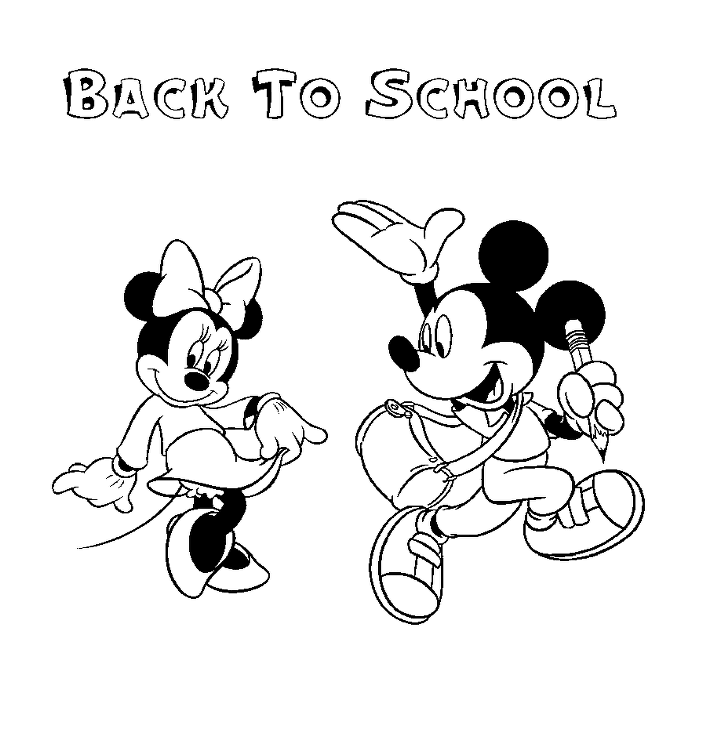  Back to school, Disney, Mickey Mouse 