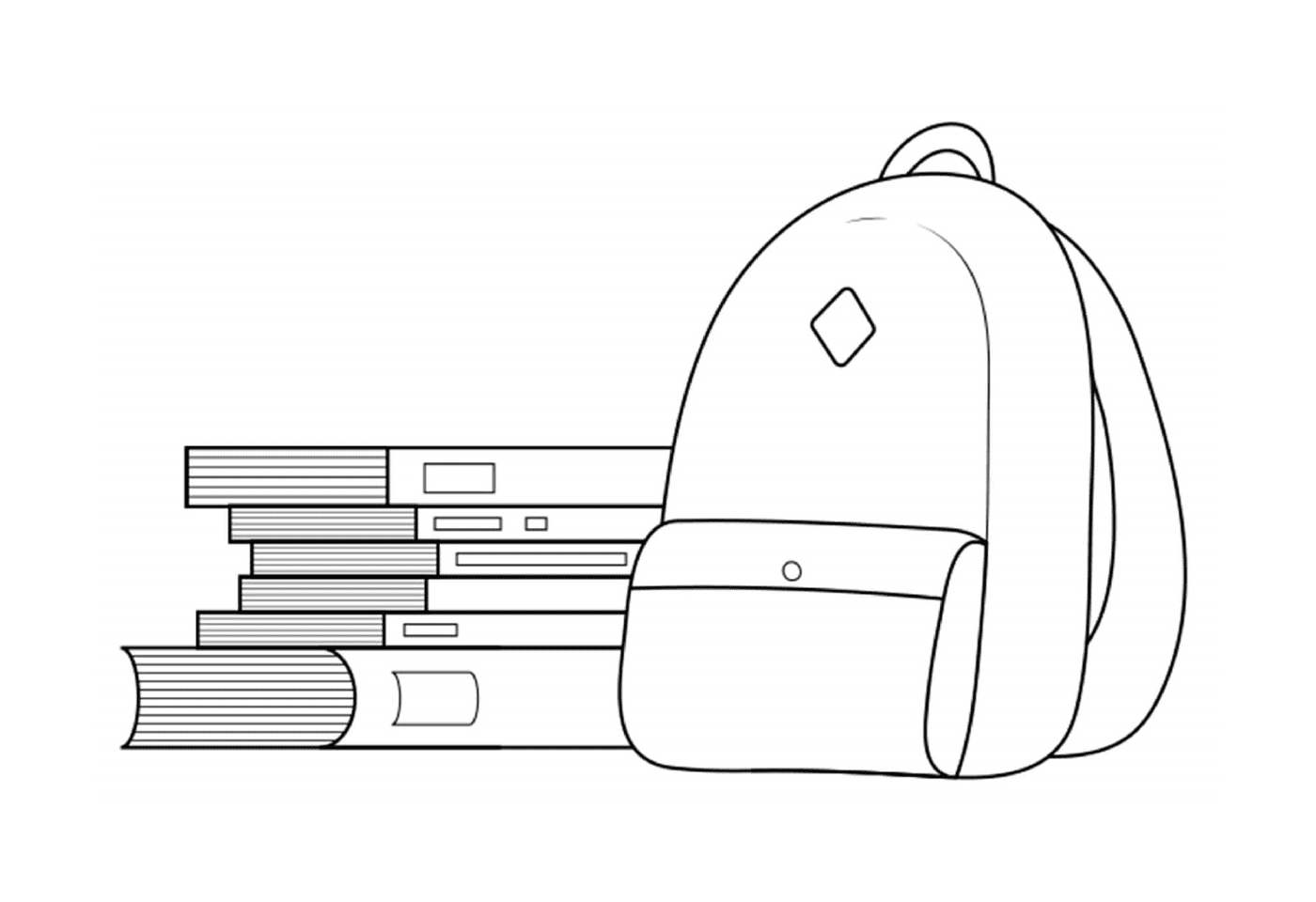  Bag, books, backpack 