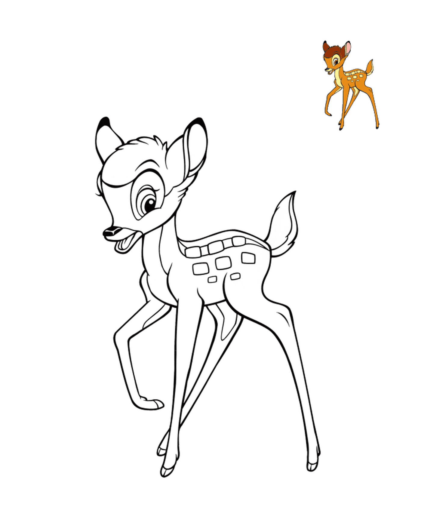  a deer with a spider on his back 