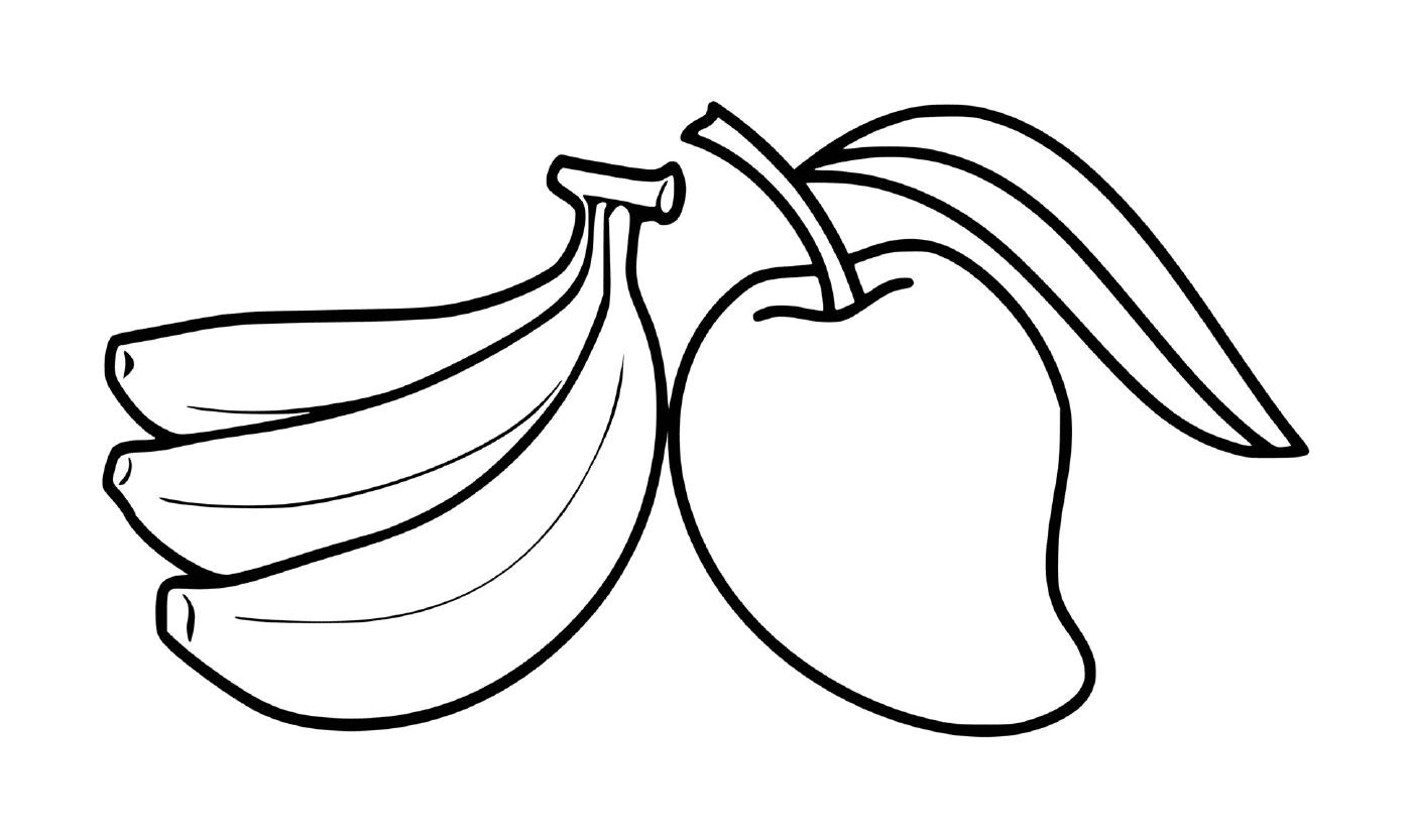  Una mela e un mucchio di banane 