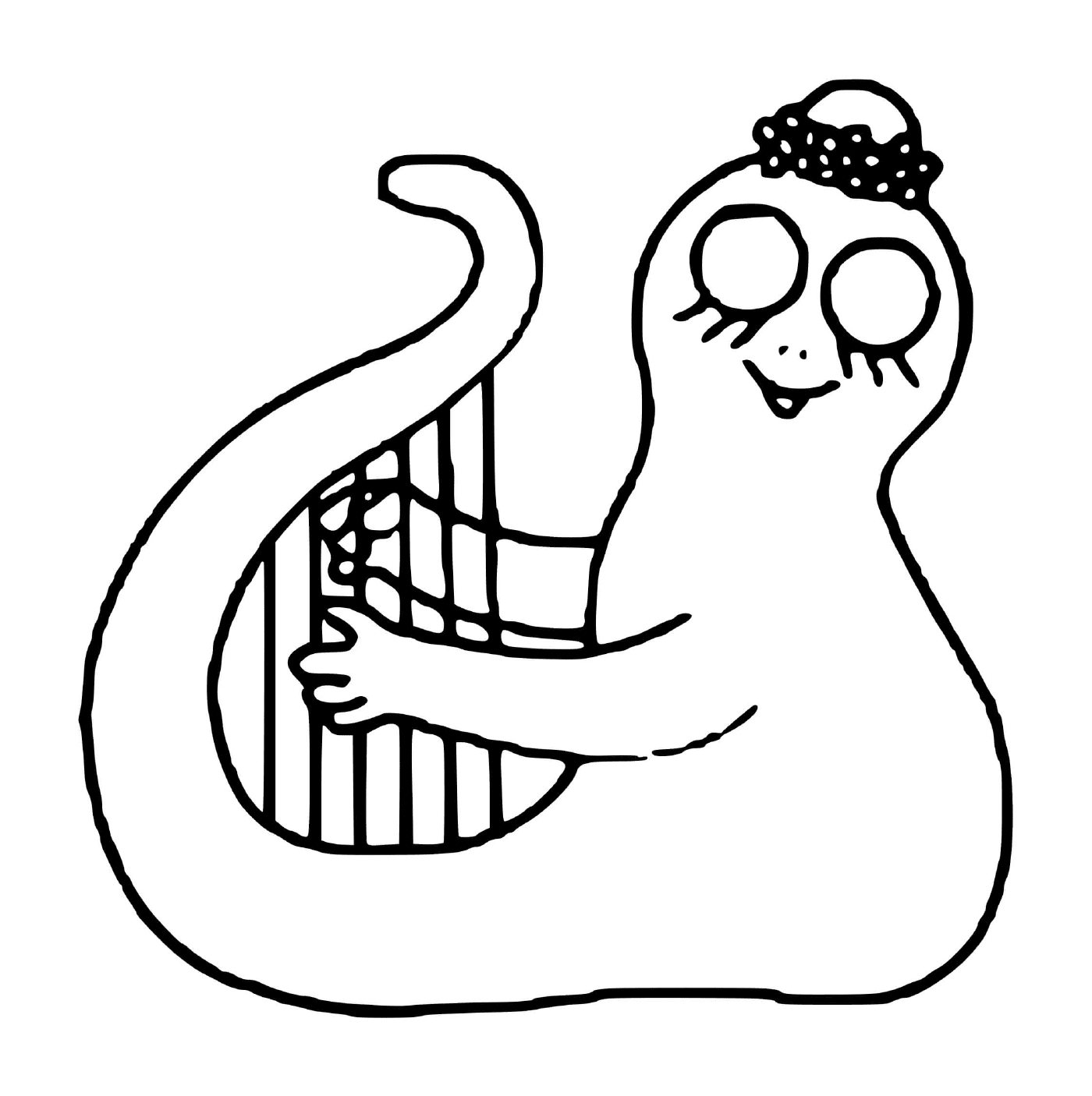  ghost holding a harp 