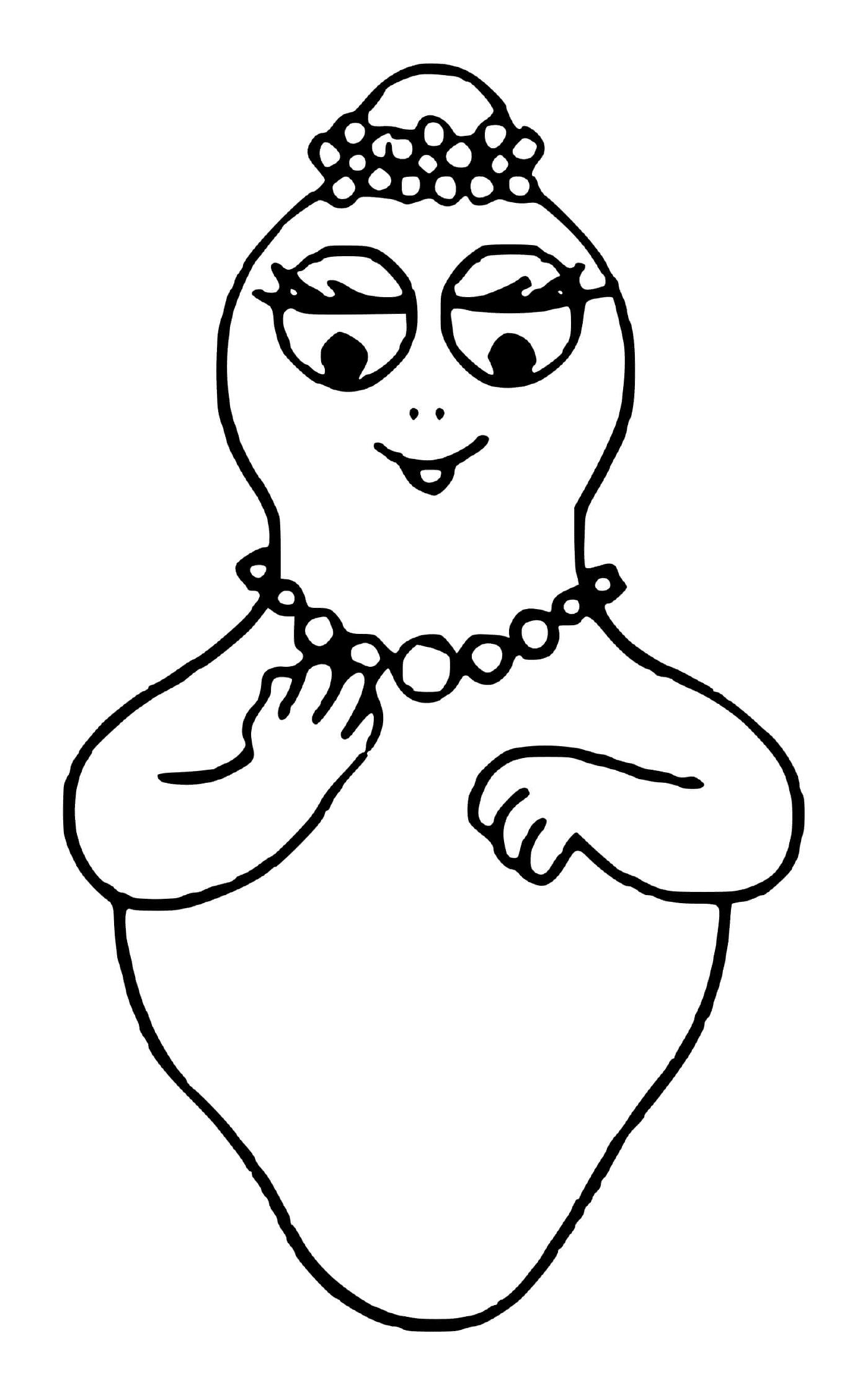  Лицо, имеющее ожерелье 