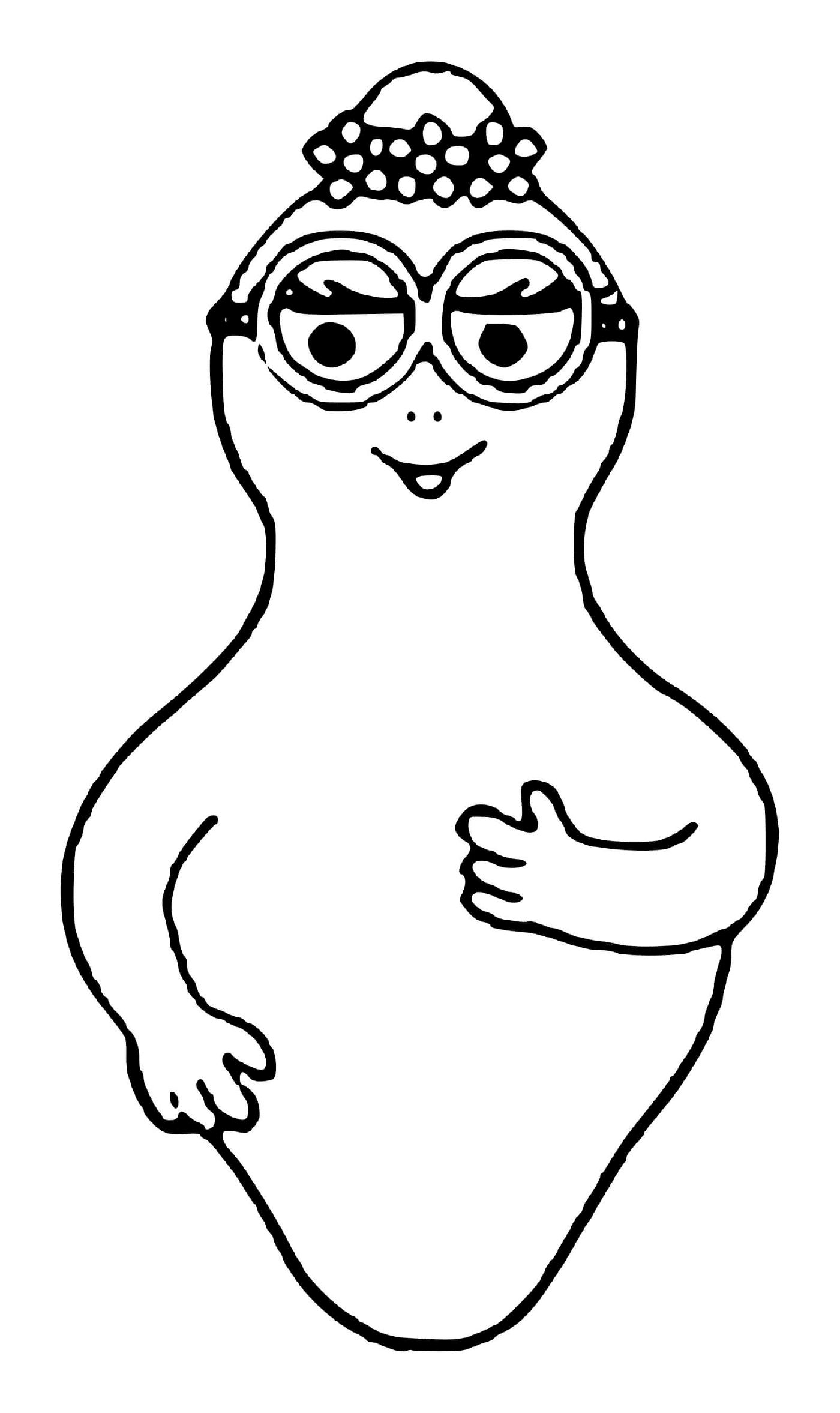  A cartoon character with glasses 