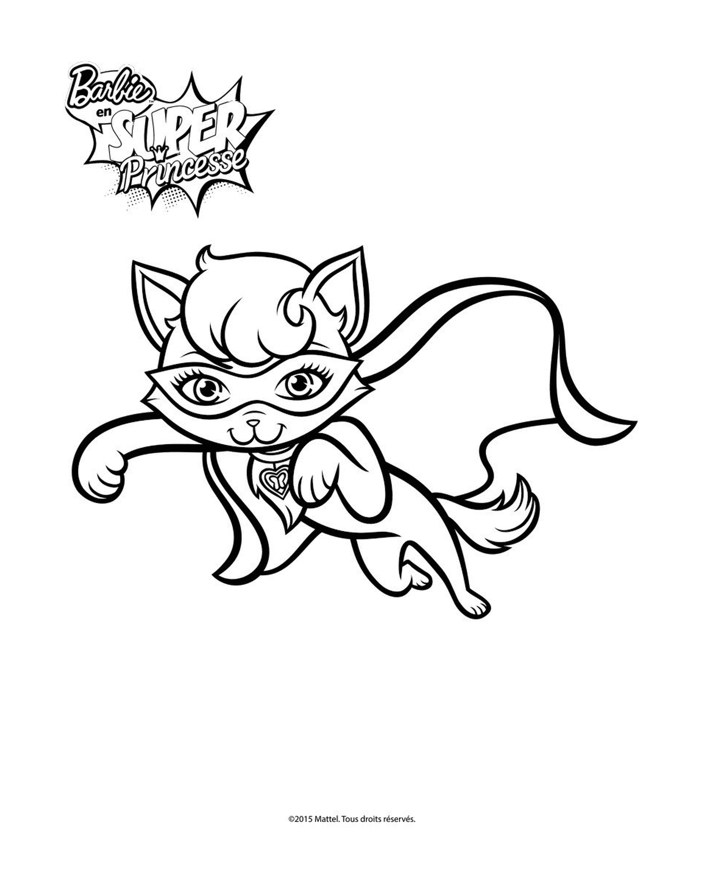  An image of a cat disguised as a superhero 