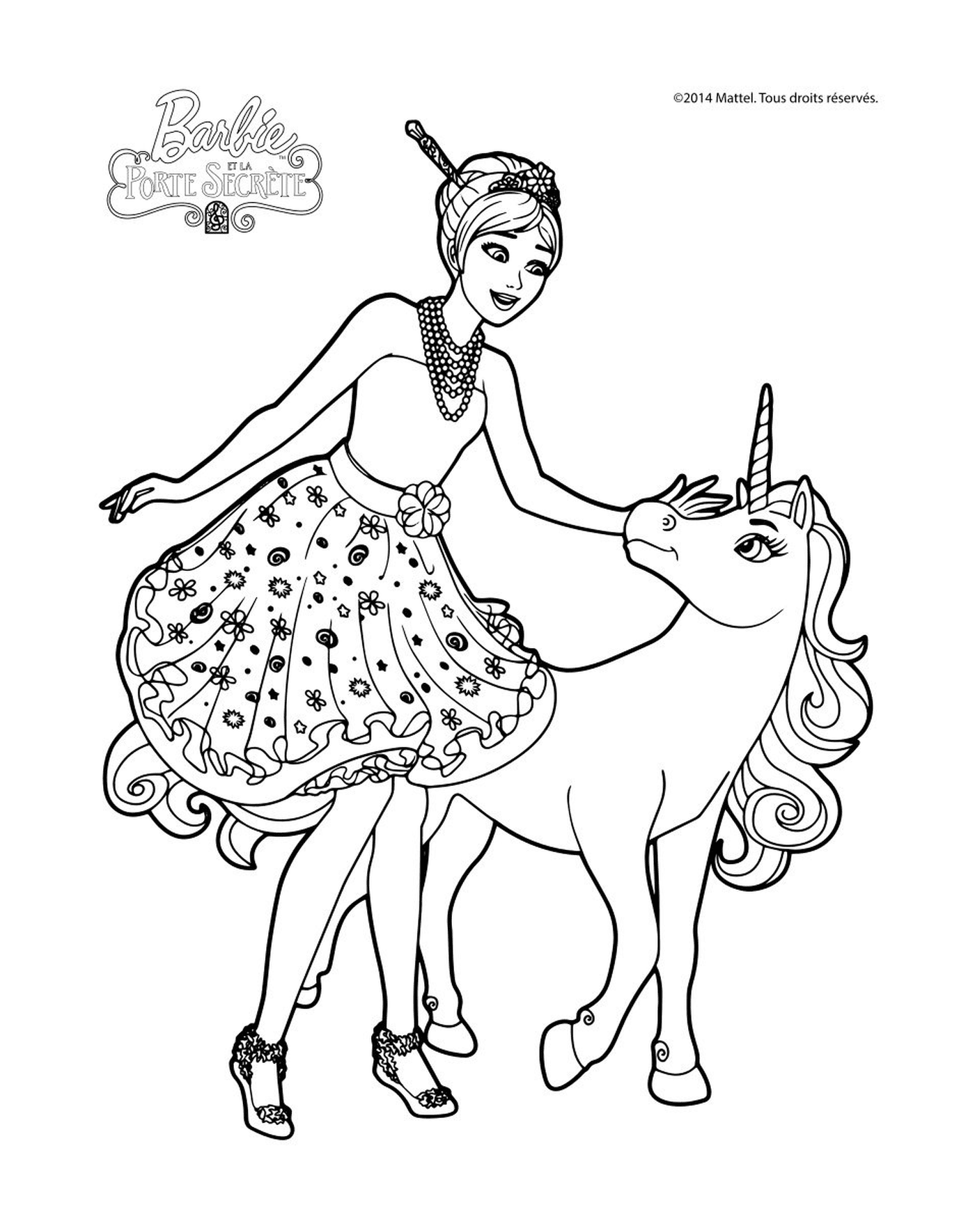 Barbie and a unicorn 
