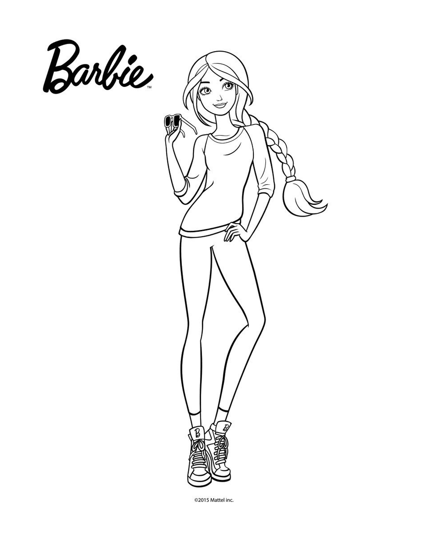  Barbie sosteniendo algo 