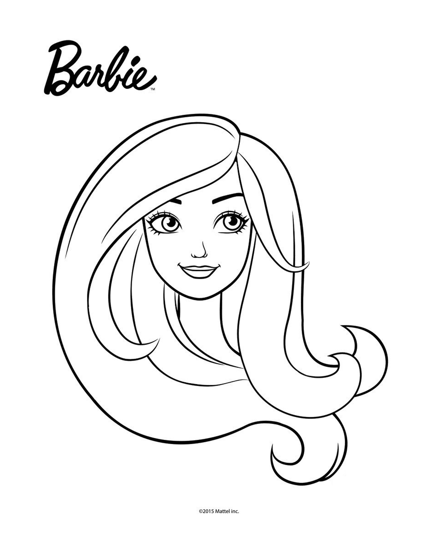  Barbie's face 