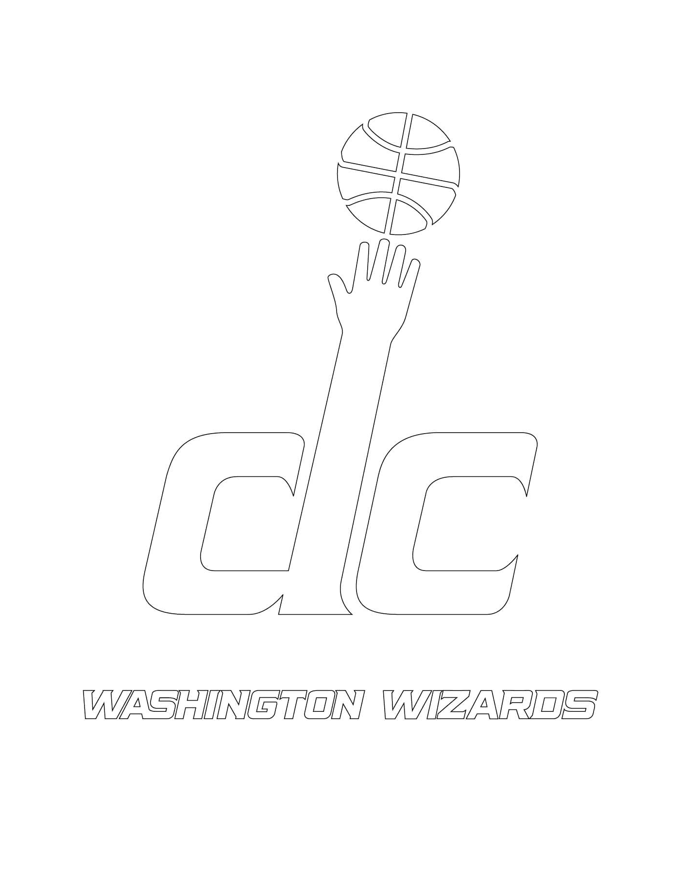  El logo de los Washington Wizards de la NBA 