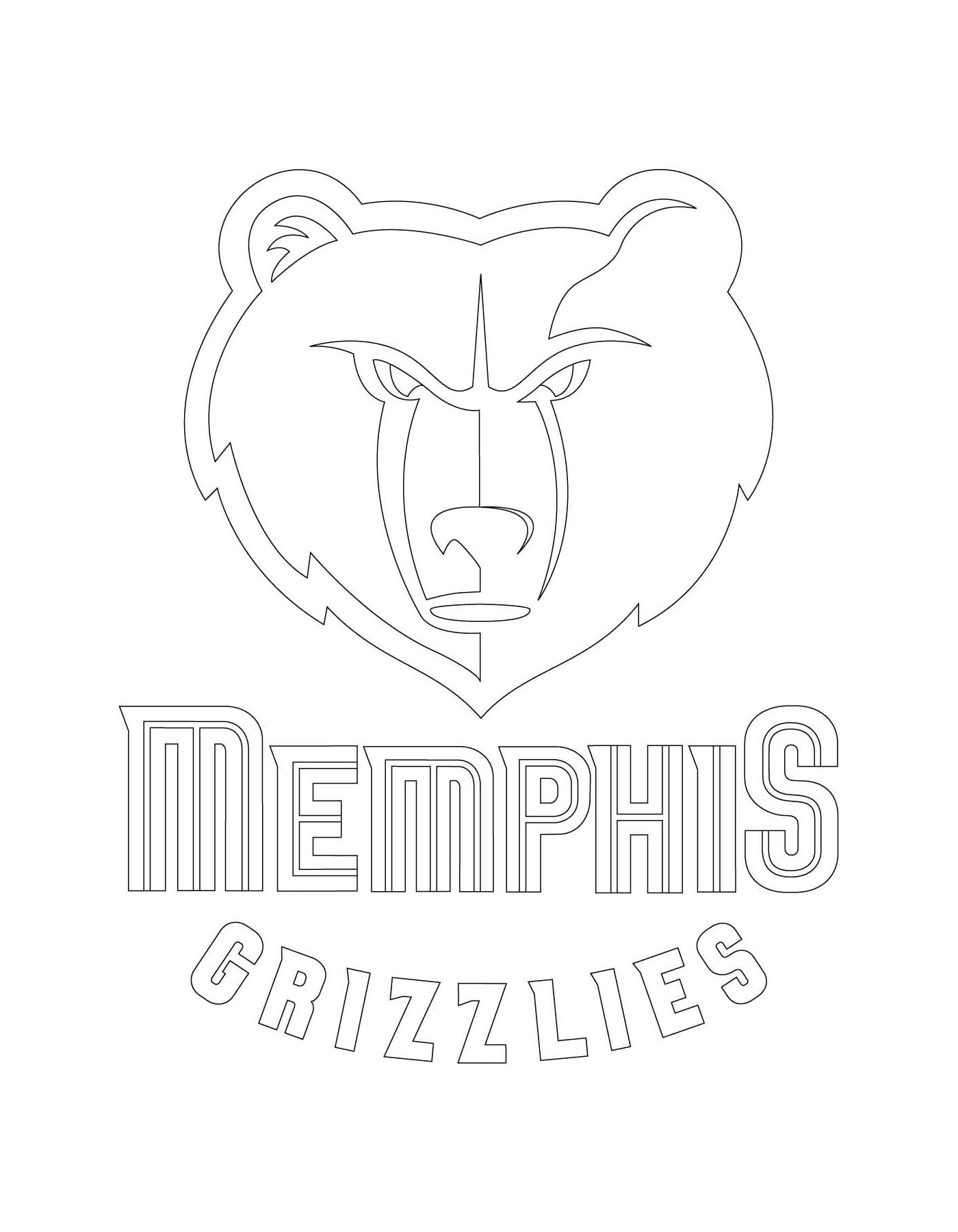 The logo of the Memphis Grizzlies of the NBA 