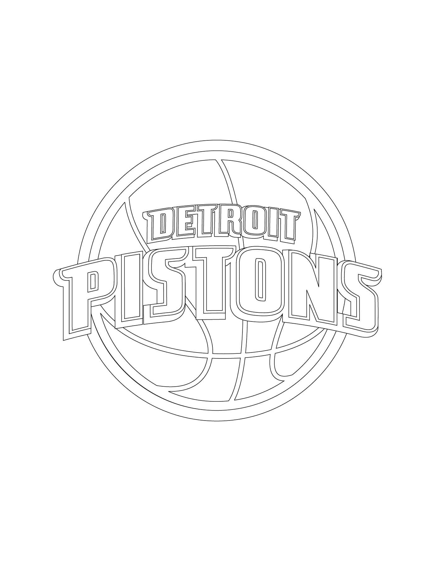  El logo de los Detroit Pistons de la NBA 