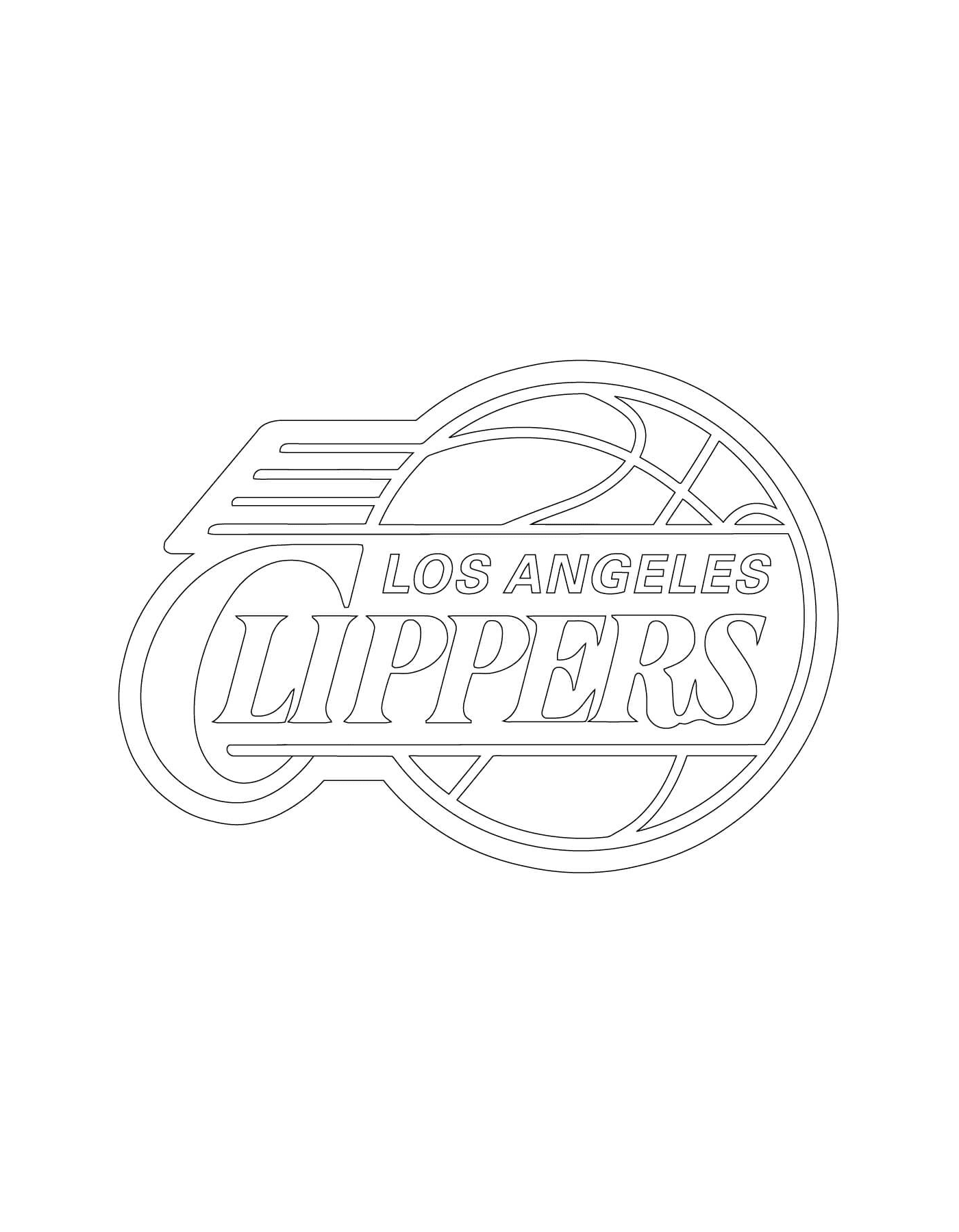  El logo de Los Angeles Clippers de la NBA 