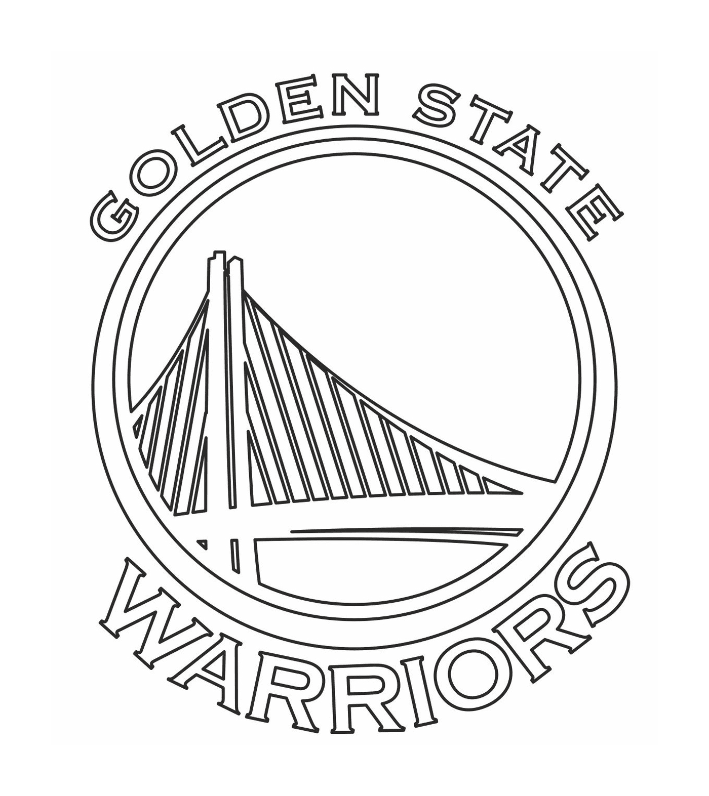  The logo of the NBA Golden State Warriors 