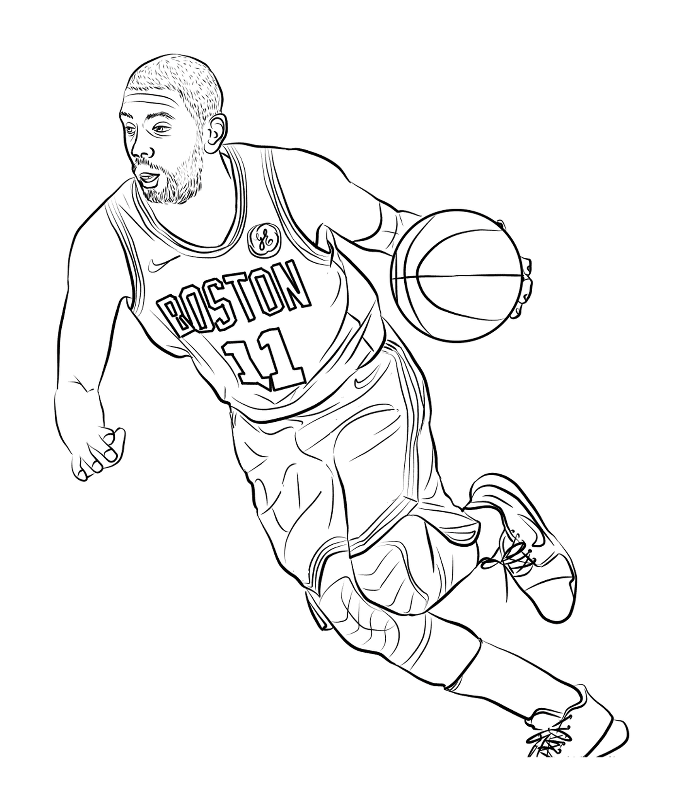  Кири Ирвинг играет в баскетбол 