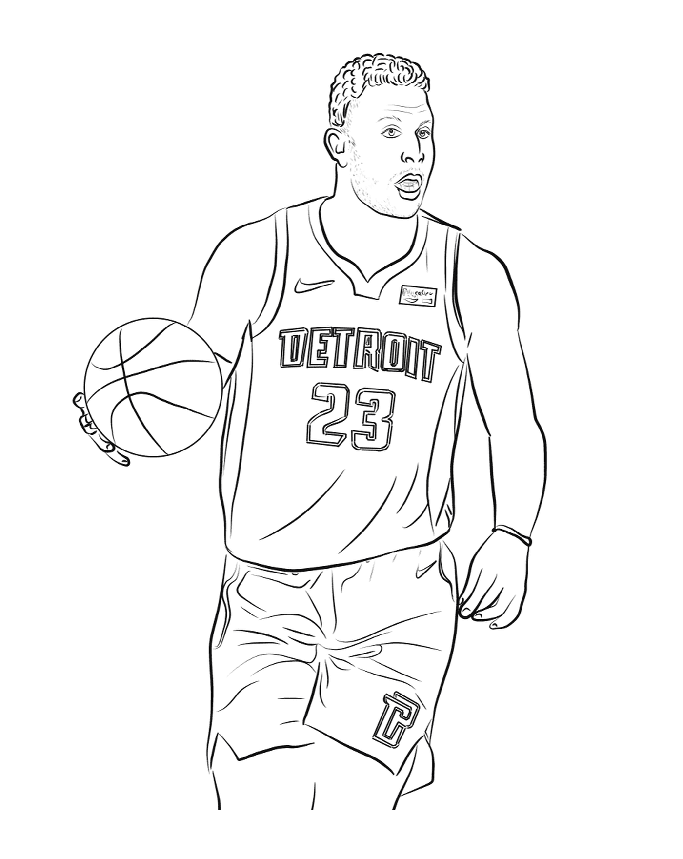  Blake Griffin hält einen Basketballball 