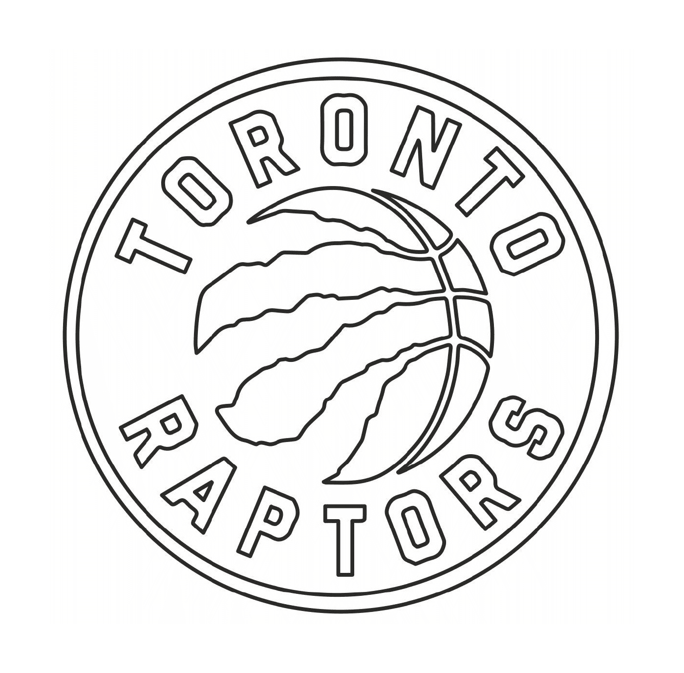  Il logo Toronto Raptors, squadra di basket 