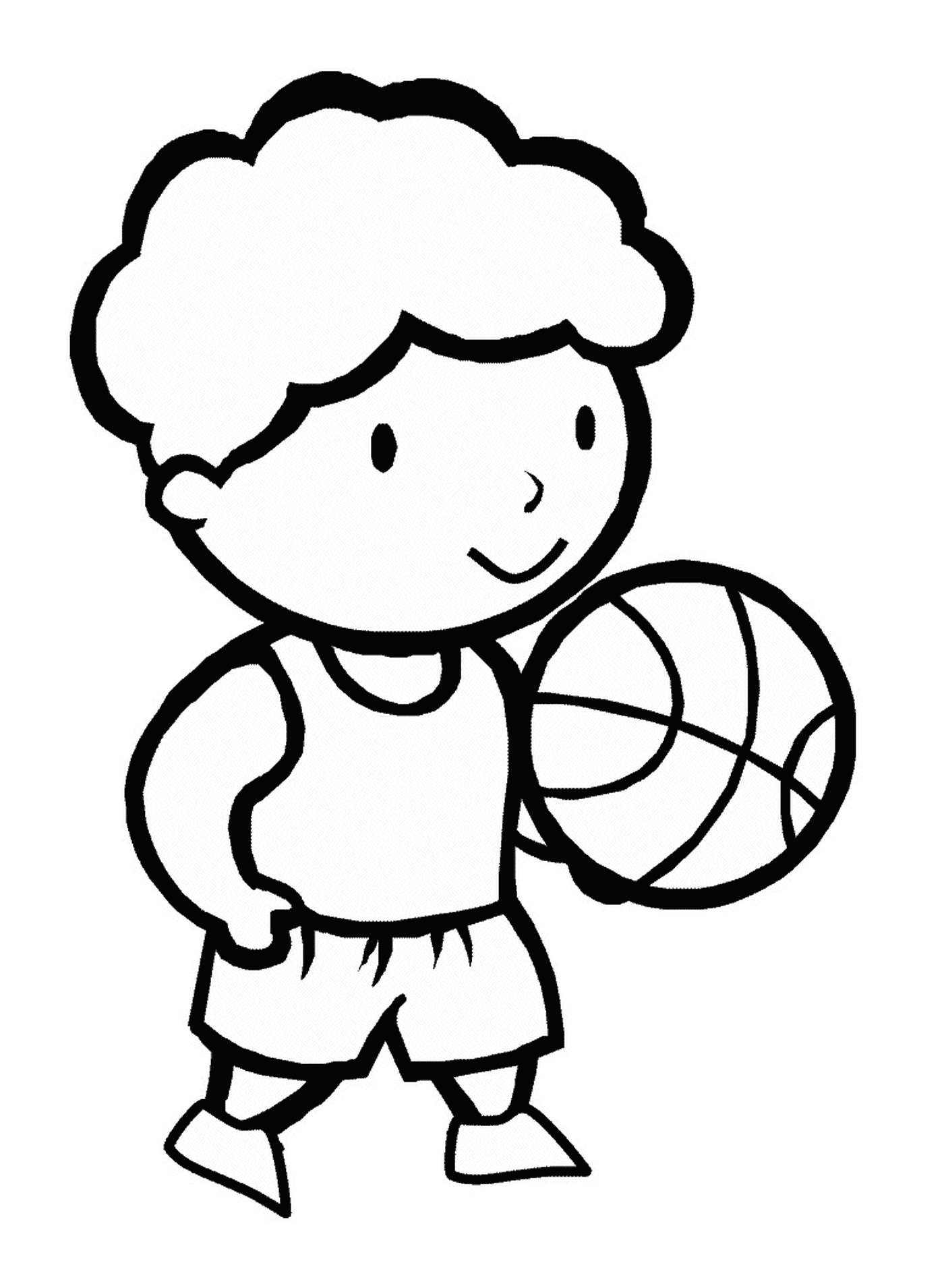  Un jugador de baloncesto 
