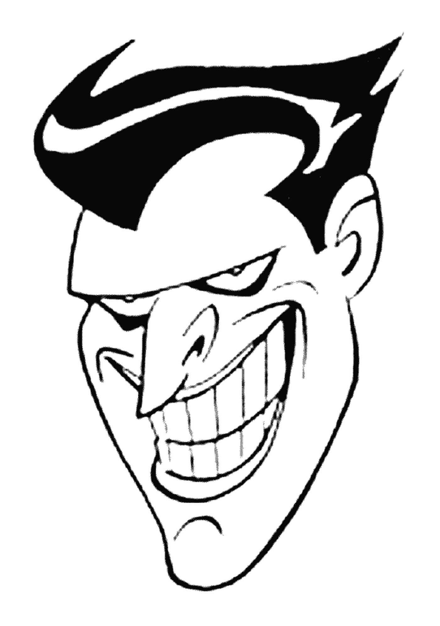 The head of Batman's Joker, the animated series 