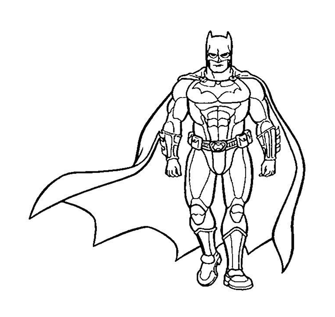  Batman with his cape 