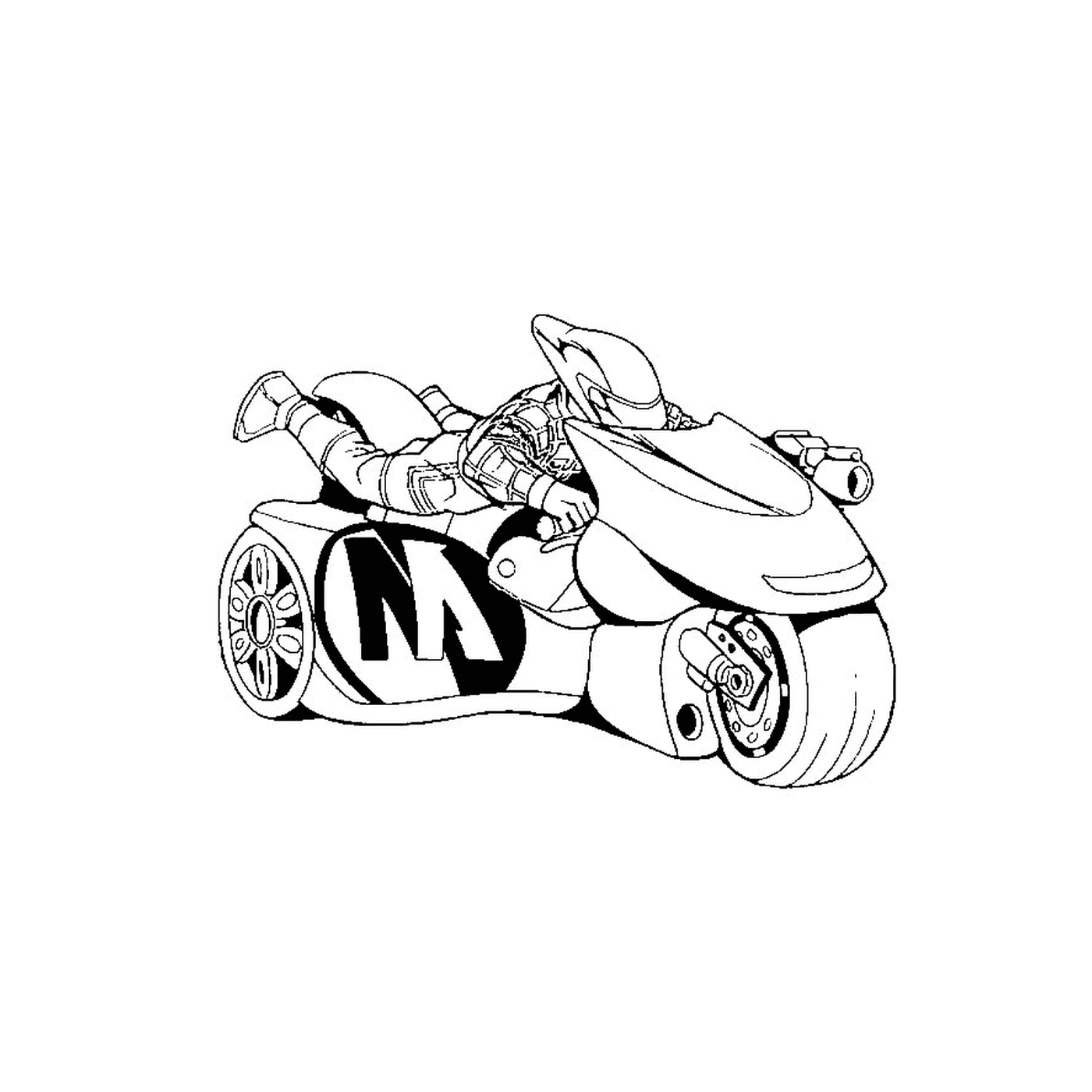  Una motocicletta Batman 