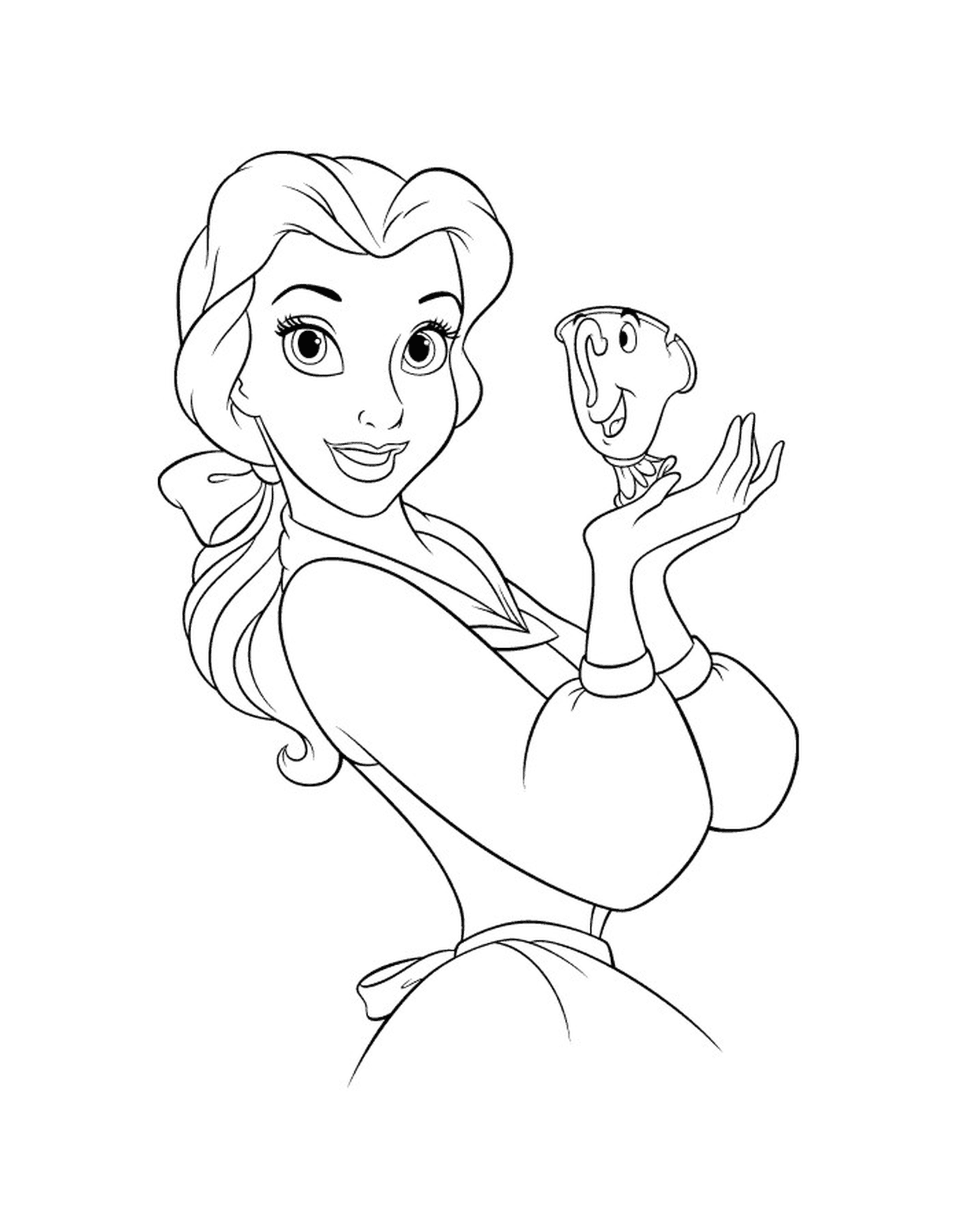  Princess Belle with a cup of tea 