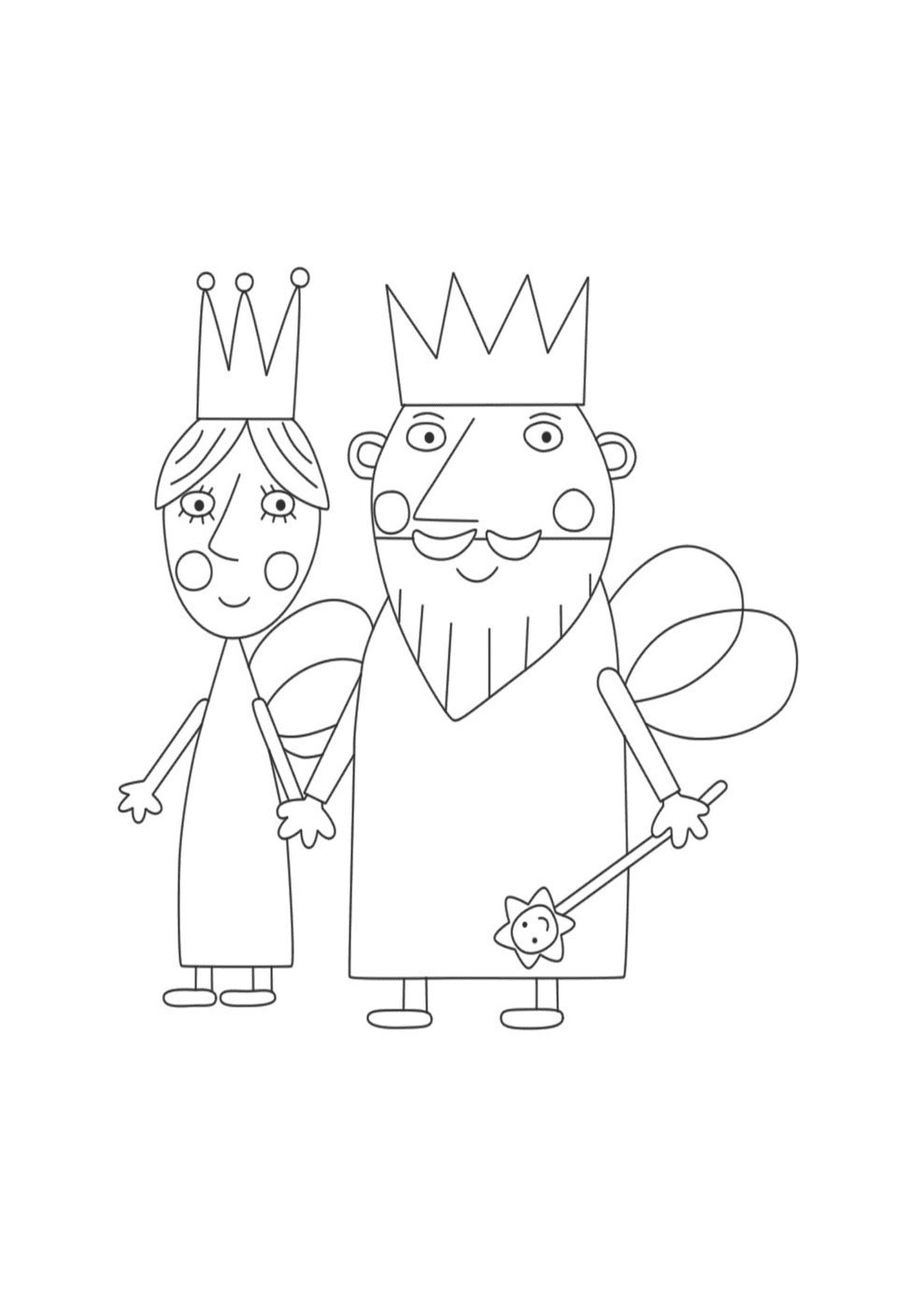  Der König und die Königin Das kleine Königreich Ben und Holly 