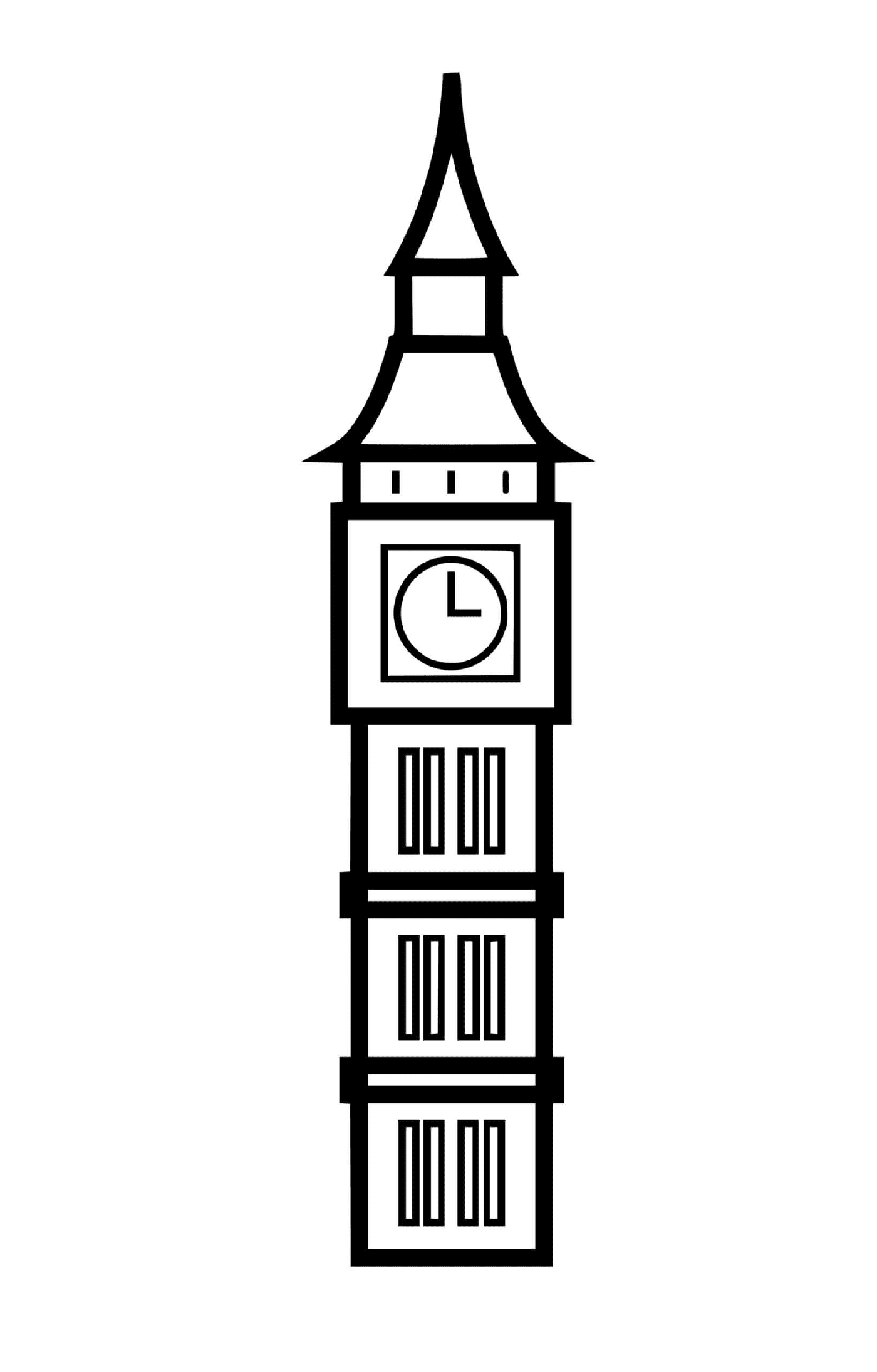  Big Ben la torre dell'orologio del palazzo 