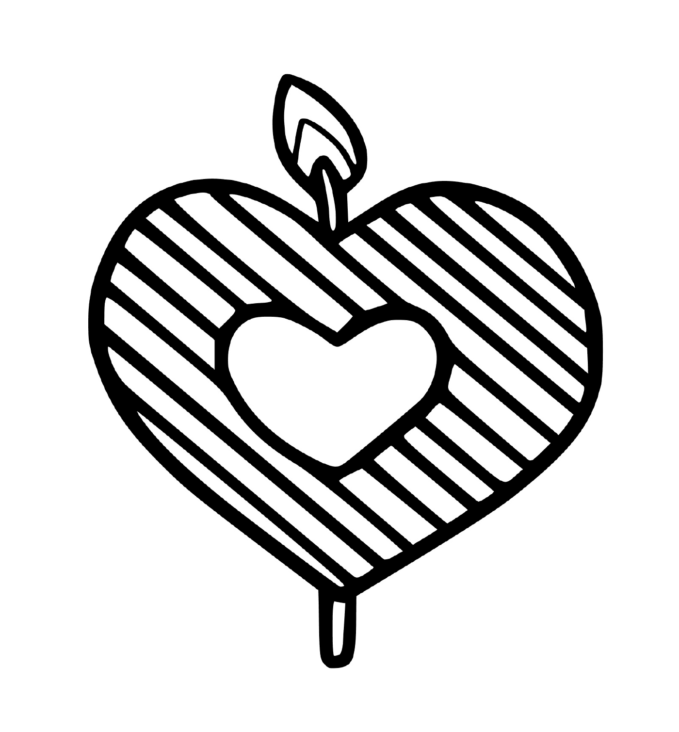  Heart-shaped candle 