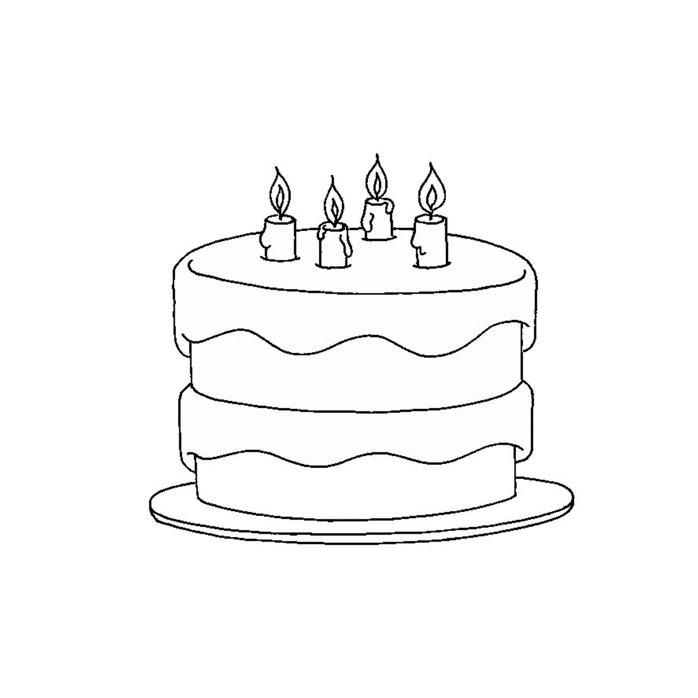  Pastel de cumpleaños 