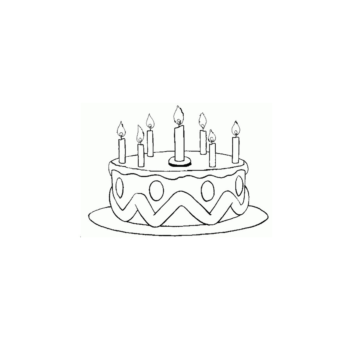  Торт в день рождения 