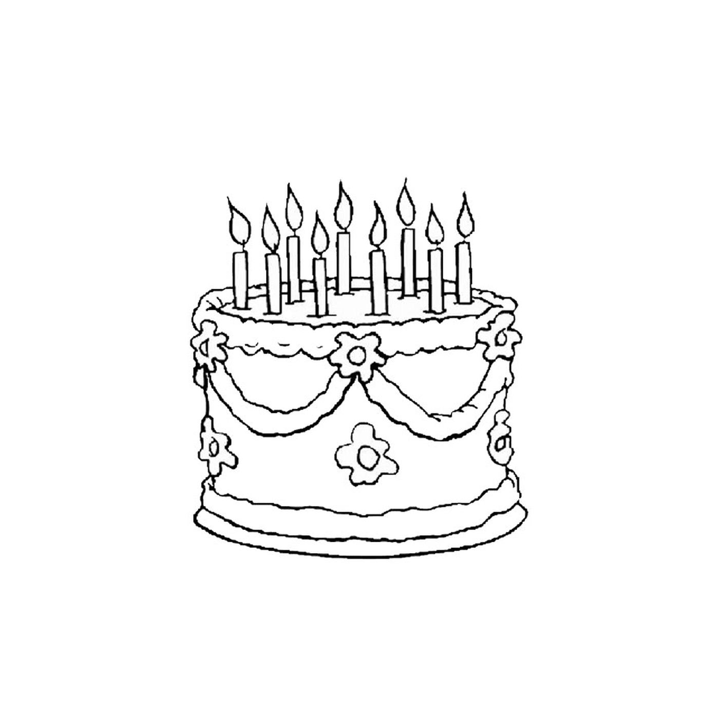  una torta di compleanno 