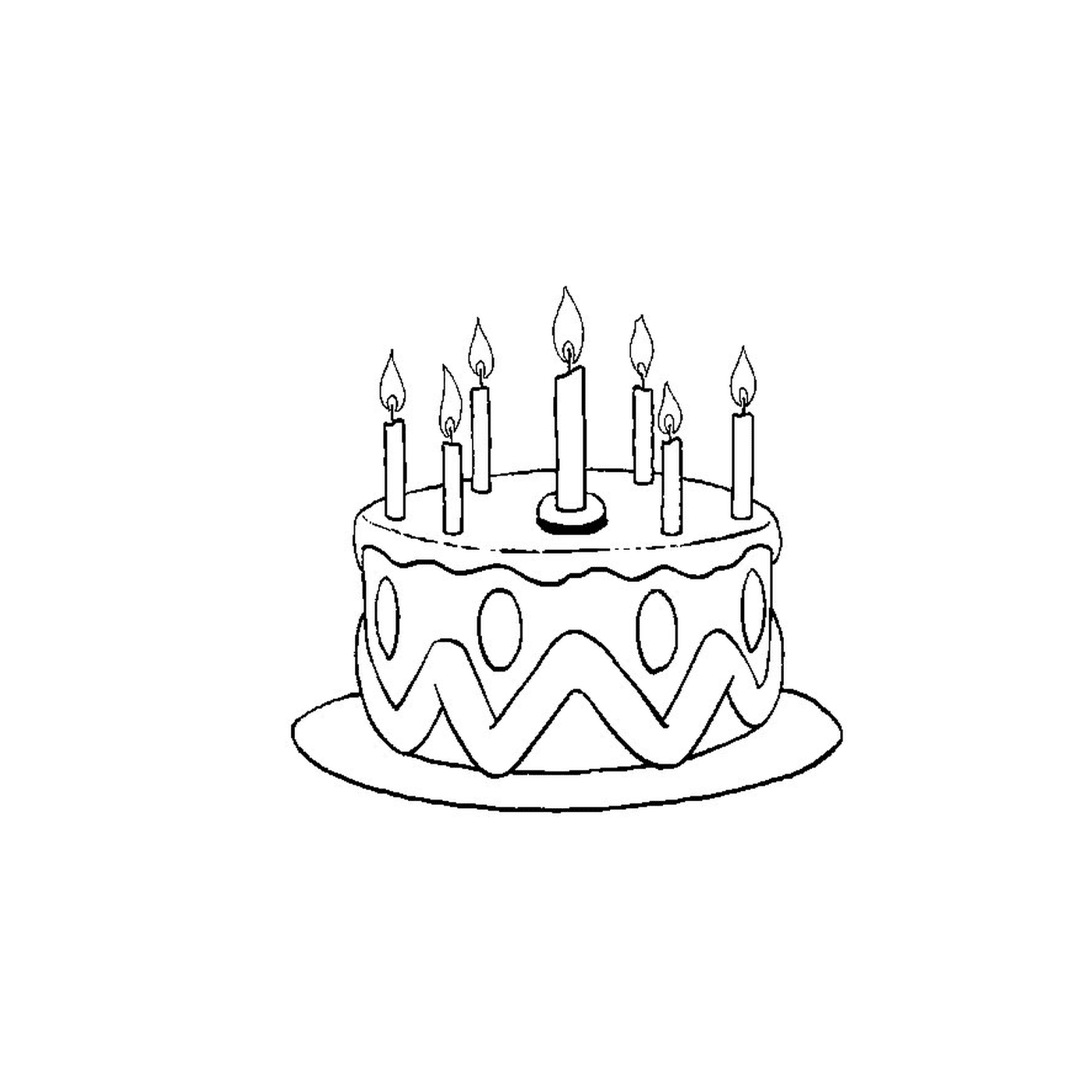  una torta di compleanno 