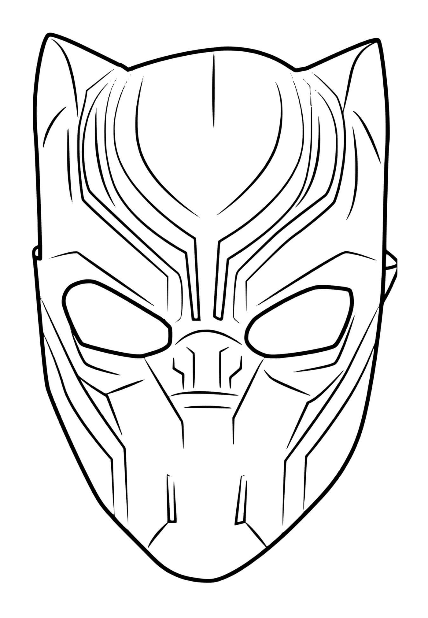  Schwarze Panther Maske 