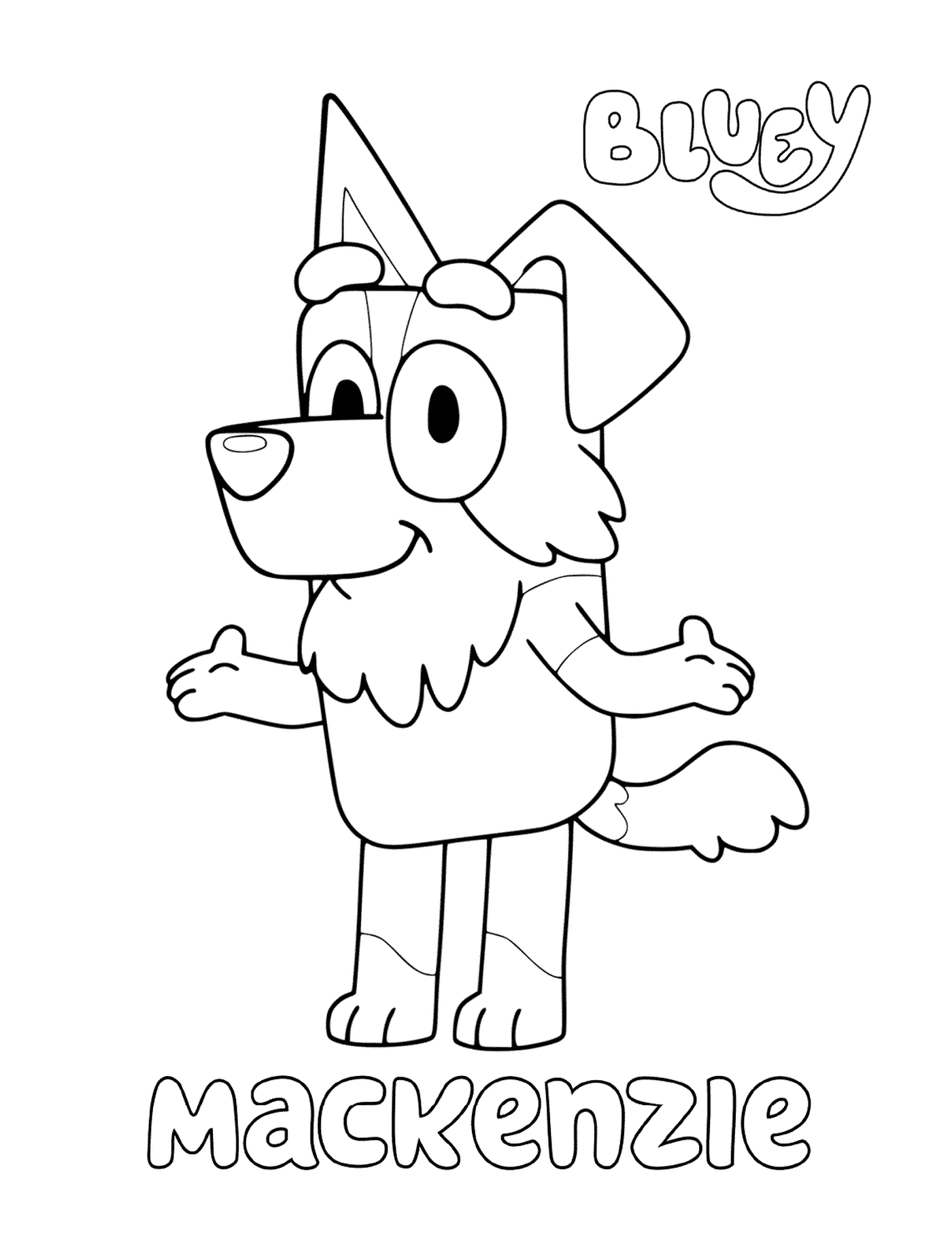  Ein Cartoon-Hund namens Mackenzie 