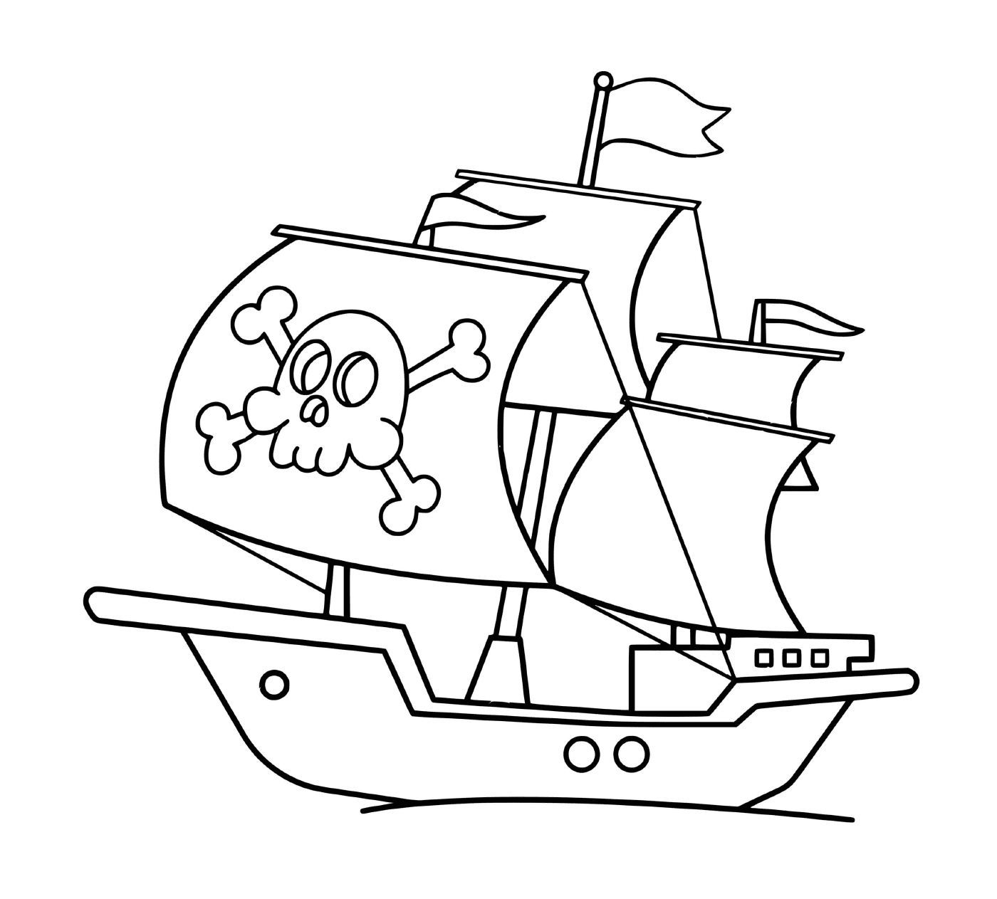  Un barco pirata fácil 