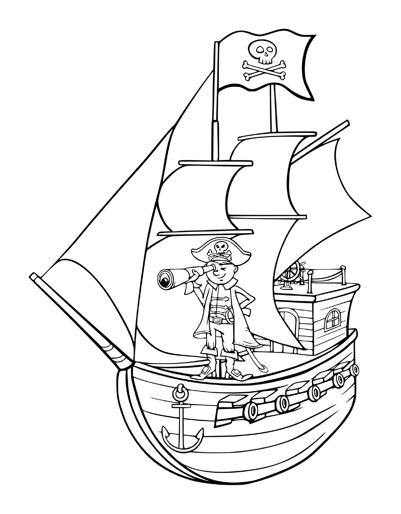  Un pirata su una barca 