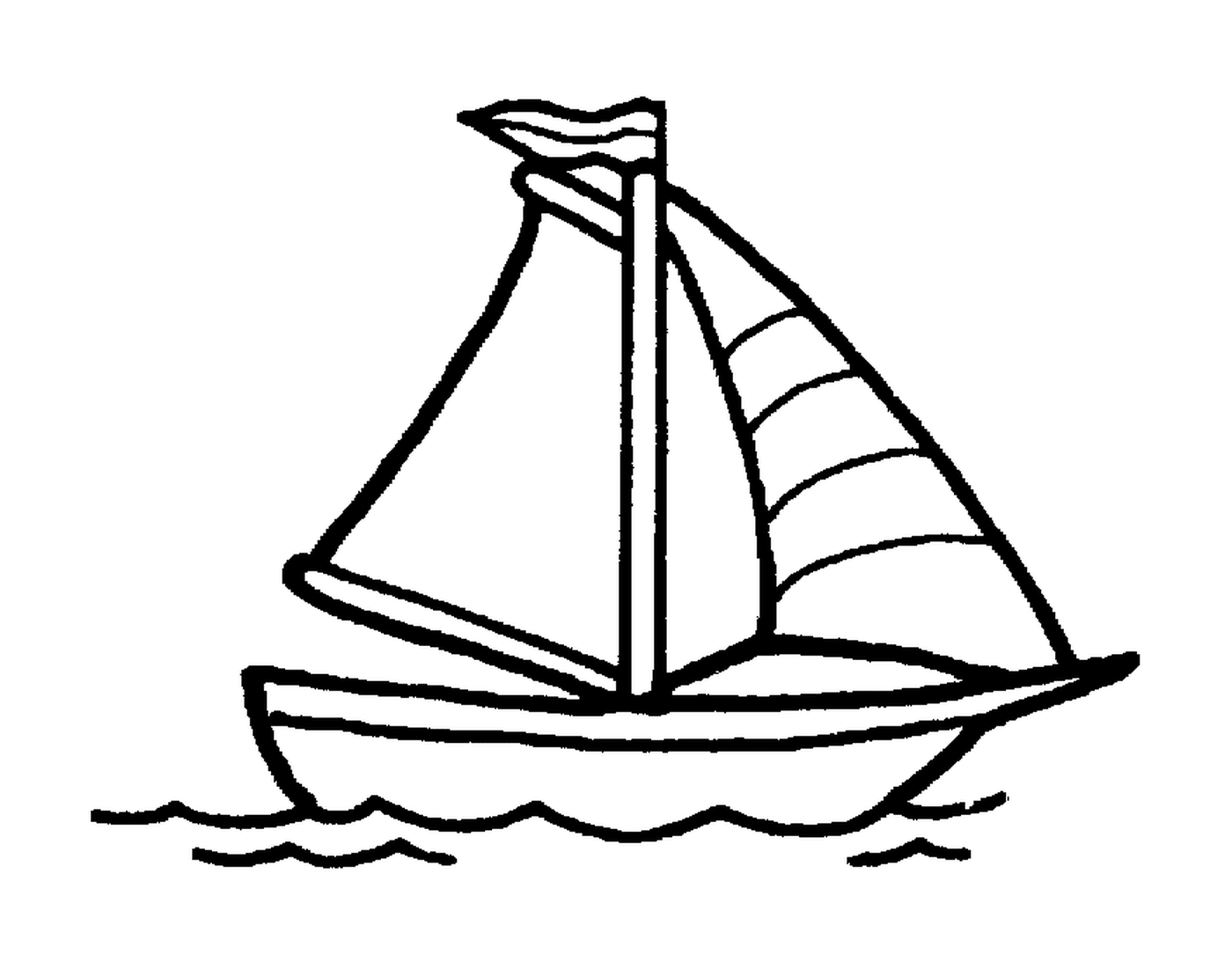  Una piccola nave è mostrata 