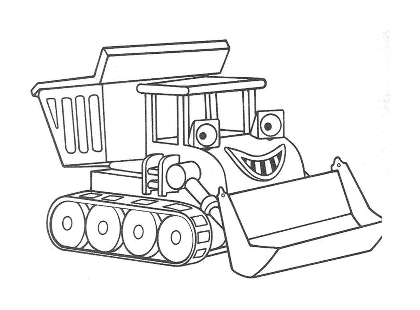  Ein Bulldozer mit einem Lächeln 