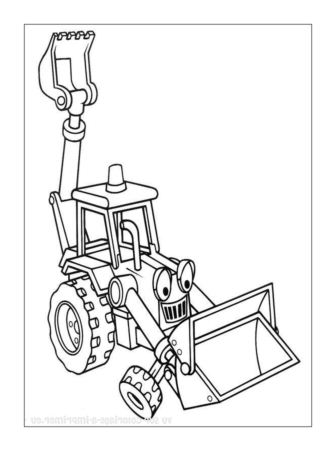  Un tractor 