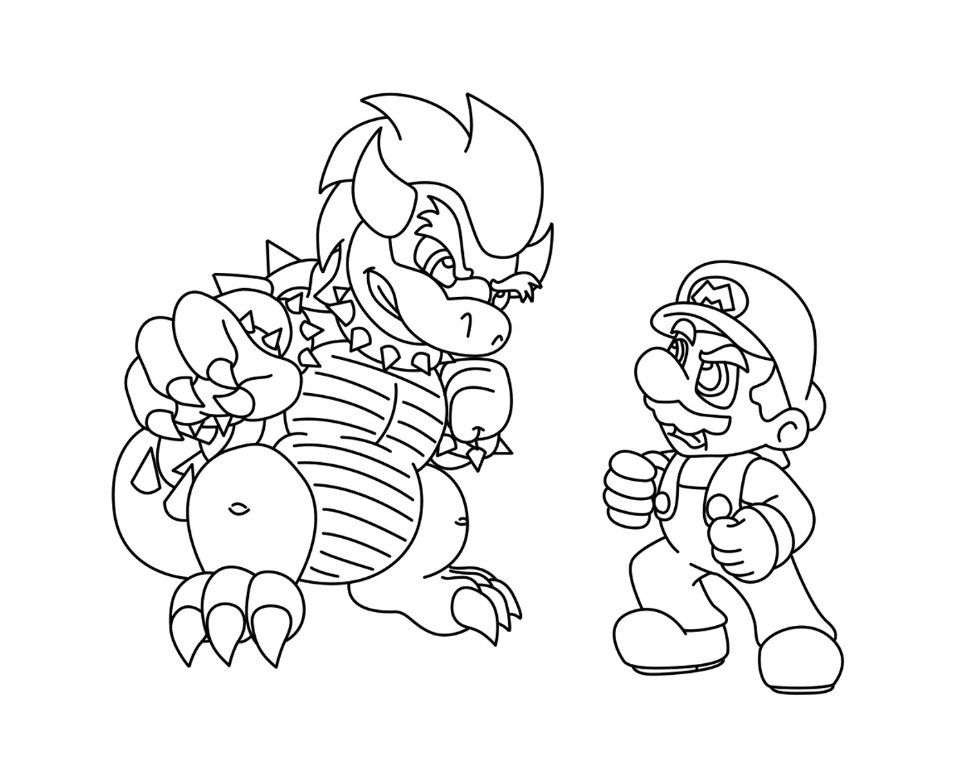  Super Mario Bros versus Bowser 