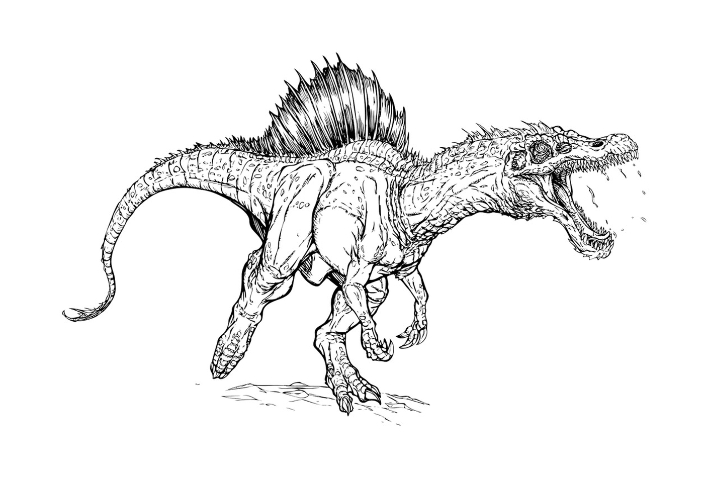  Gewalttätiger und bedrohlicher Spinosaurus 