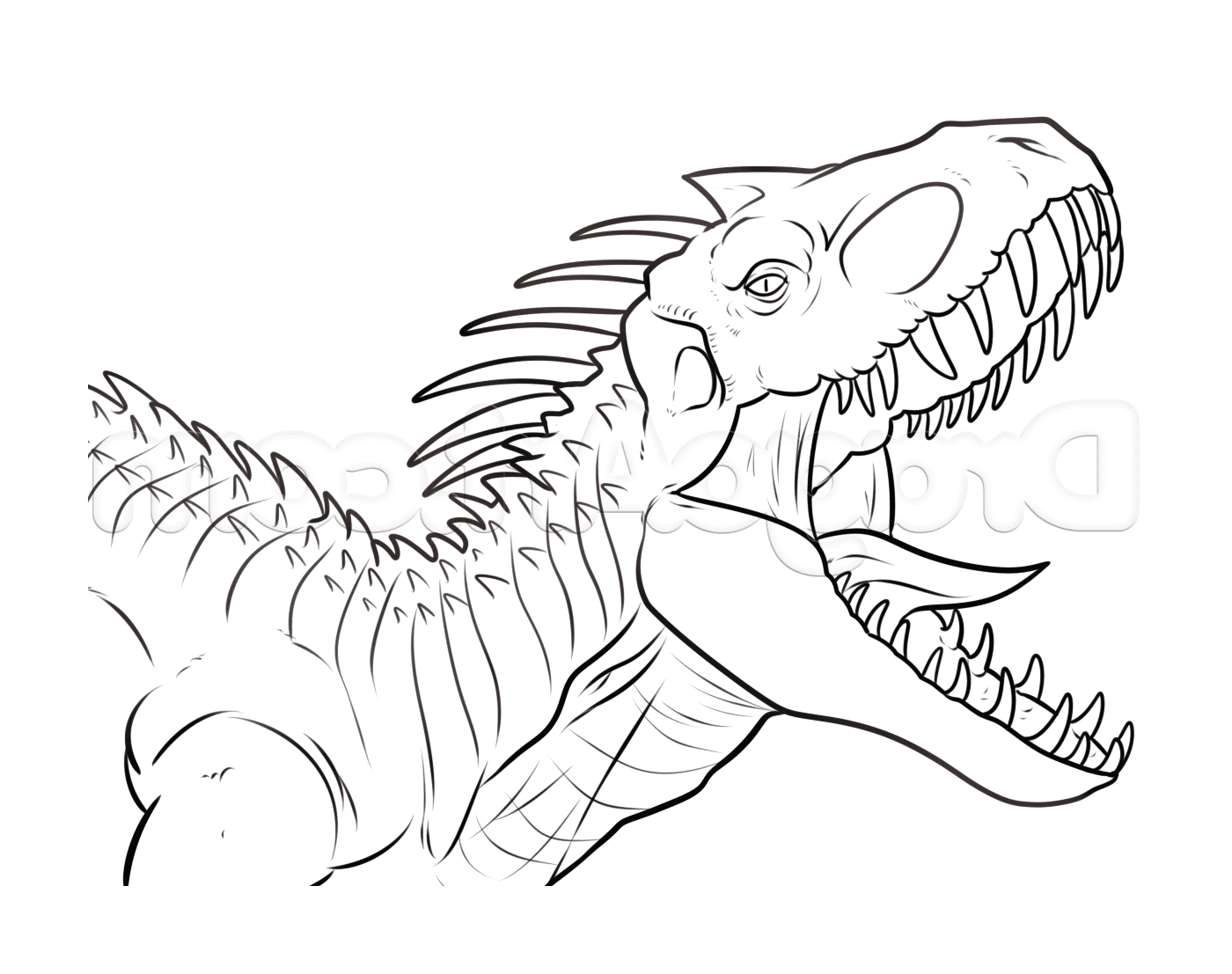  Indominus Rex beängstigend aus Jurassic Park 