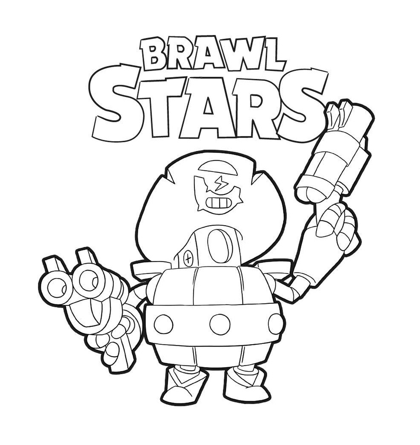  Ein Charakter von Brawl Stars namens Daryl 