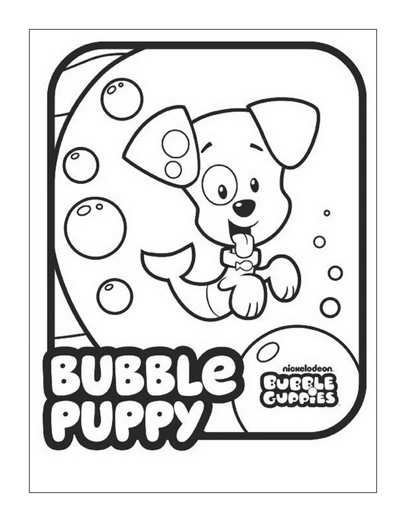  Una imagen de Bubble Guppies con una inscripción repetida 