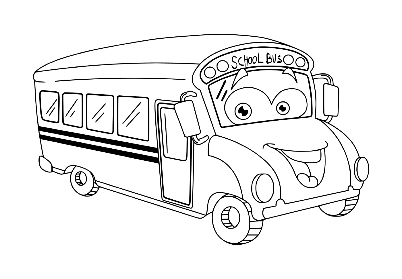  Un autobús escolar para niños 