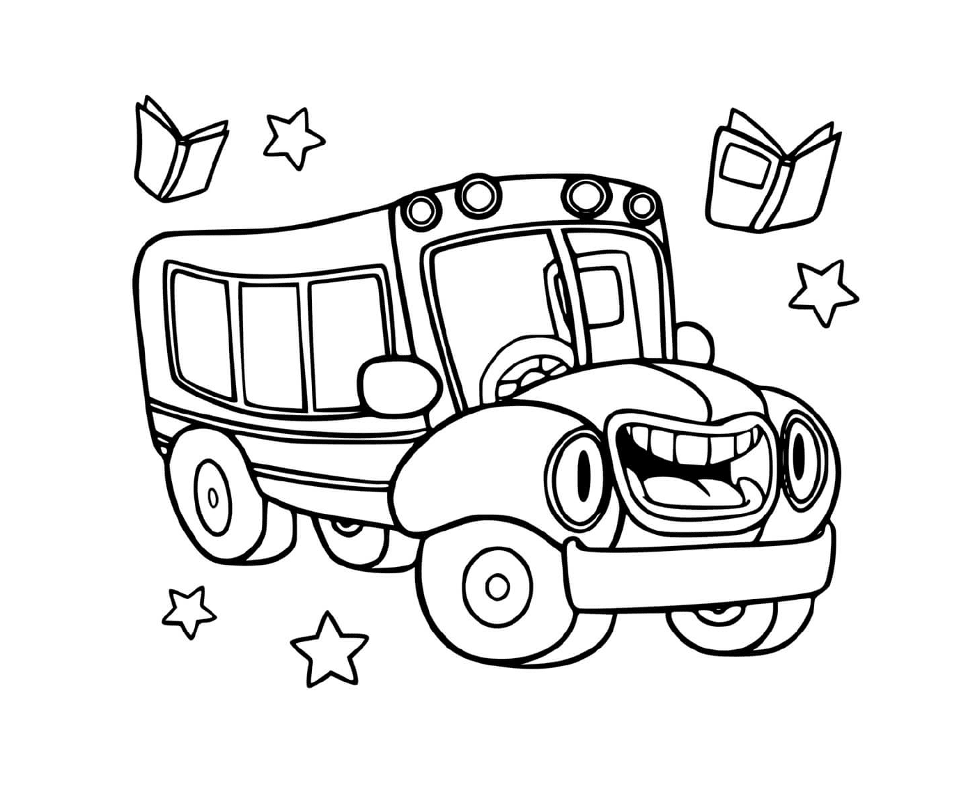  Ein Schulbus für Schulkinder 