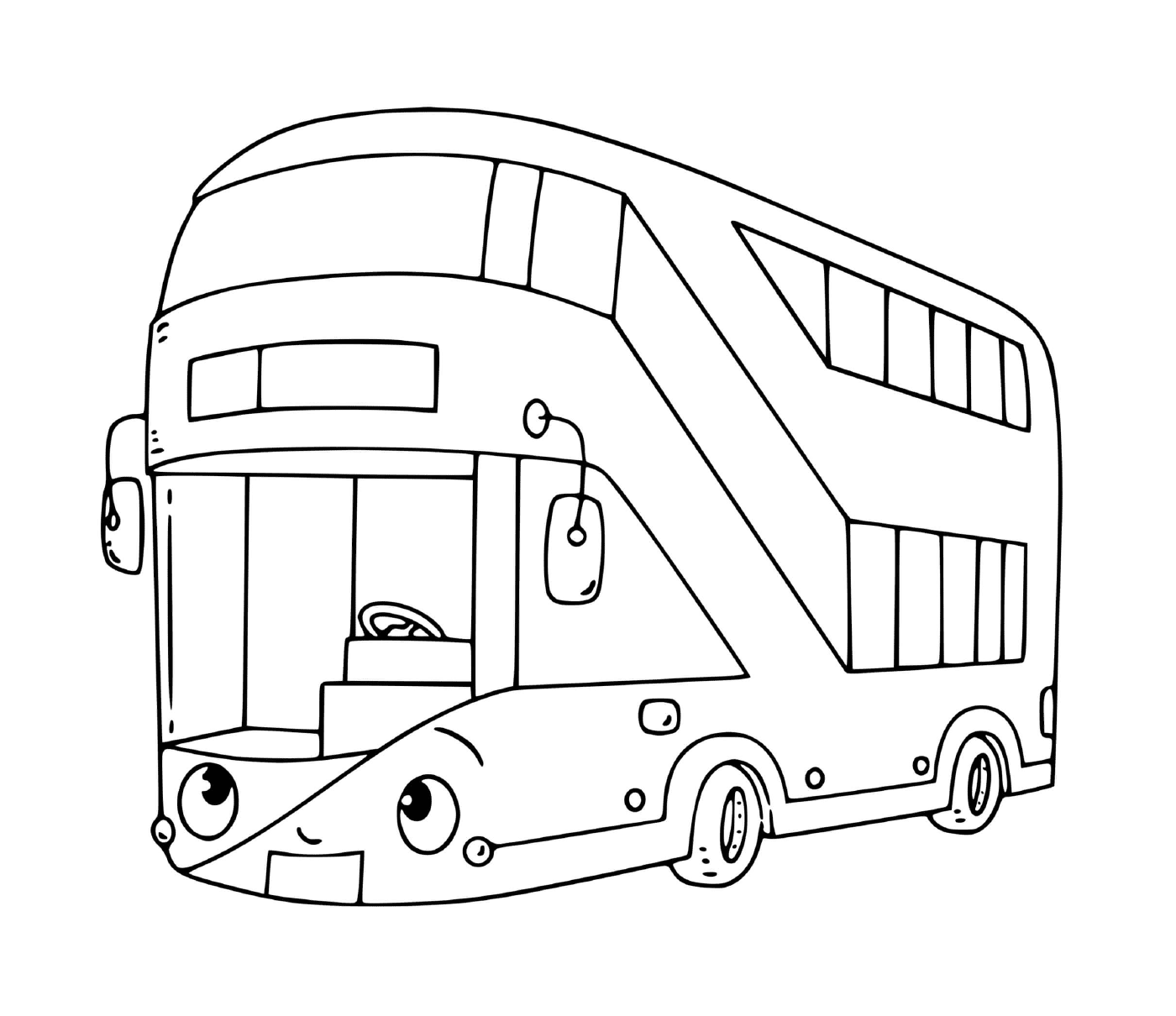  Un autobús de dos pisos para el transporte 
